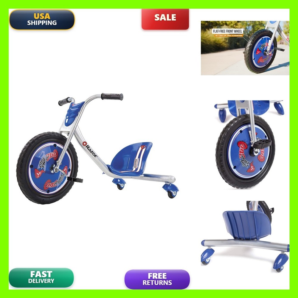 Razor Riprider 360 Caster Trike For Kids Ages 5 – Handlebars Steel Frame