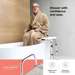 Transfer Bench for Bathtub – Adjustable Shower Chair for Elderly and Disabled