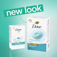 Dove Beauty Bar Soap Antibacterial Care 6 Count For Clean Moisturized Skin