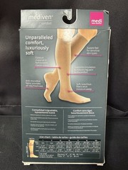 mediven Comfort 47381 Calf Open Toe Compression Socks Wheat Anti-microbial