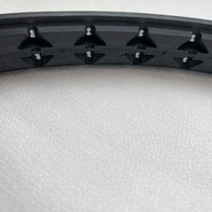 Urethane Pyramid Shape Solid Tire With Smooth Tread 22” X 1”, Black