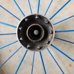 TiLite 22″ Spinergy SPOX Wheelchair Wheels Blue No Tires