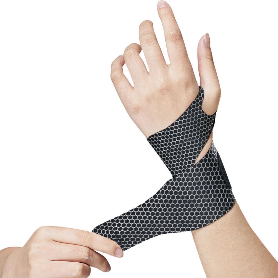 Sports Wrist Band Brace Wrap Adjustable Support Gym Strap Carpal Tunnel Bandage