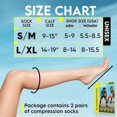 Unisex Compression Socks, LANGOV Compression Socks For Women & Men Circulation