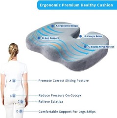 Cushion Lab Patented Pressure Relief Seat Cushion for Long Sitting Hours New