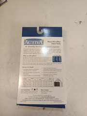Activa Men’s Microfiber Dress Socks,20-30 MMHG, Knee High Black
