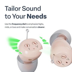 Audien Atom ONE Rechargeable OTC Hearing Aid ITE Discreet Certified Refurbished