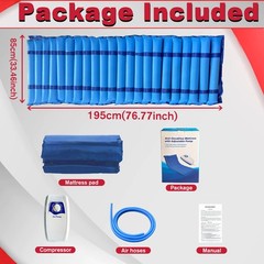 Alternating Pressure Air Mattress Topper with Pump for Hospital Bed Anti Bedsore