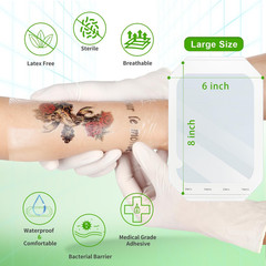 Transparent Film Dressing, Waterproof Wound Cover, 6×8 Inches, 20 Packs, Post