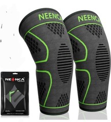 NEENCA 2 Pack Knee Brace Knee Compression Sleeve Support Size Small Green