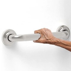 10/12/16 inch Knurled Grab Bars for bathroom, Stainless Steel, 500lbs Loading