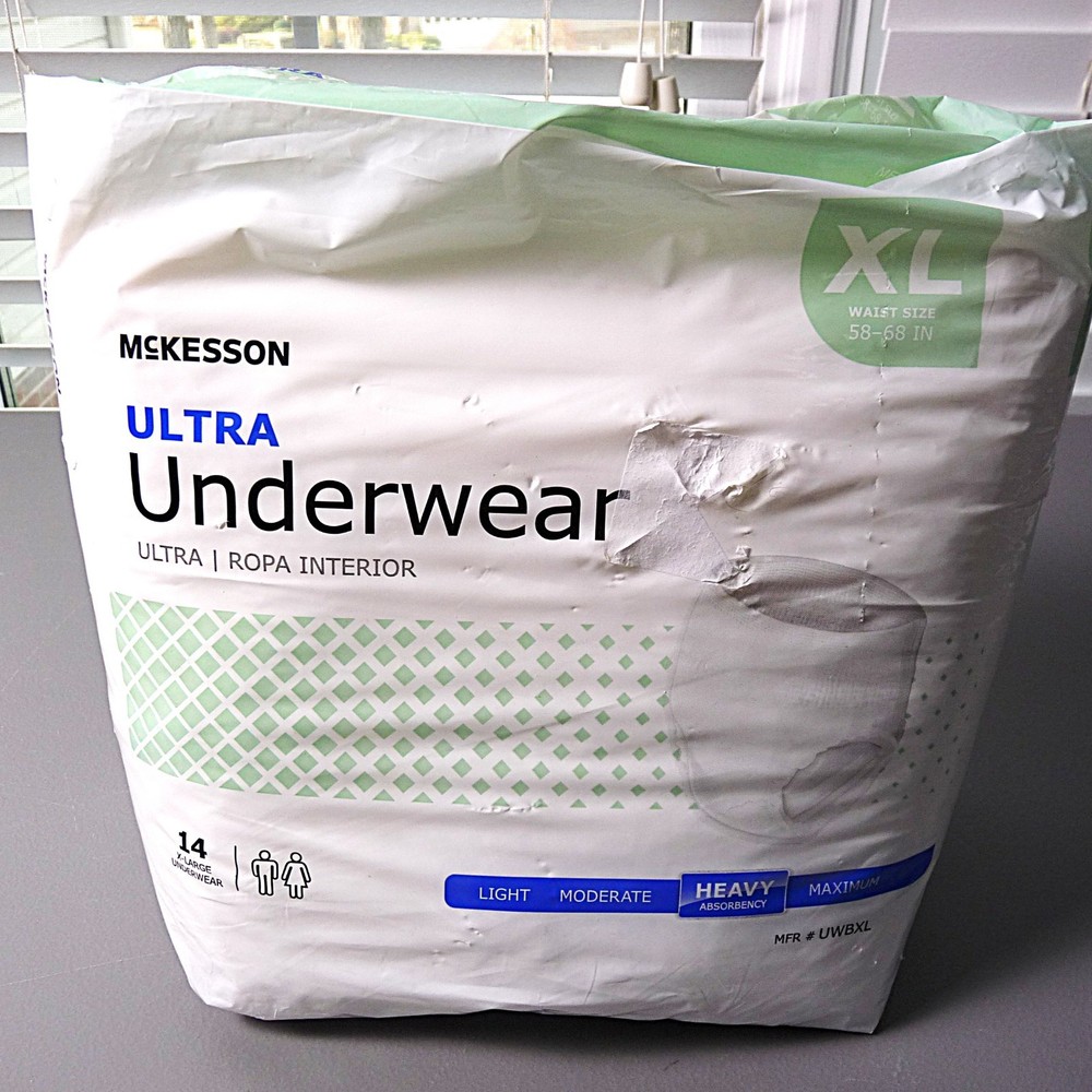 McKesson Ultra Adult Incontinence Underwear XL 58-68 Heavy Absorbency 14 Count