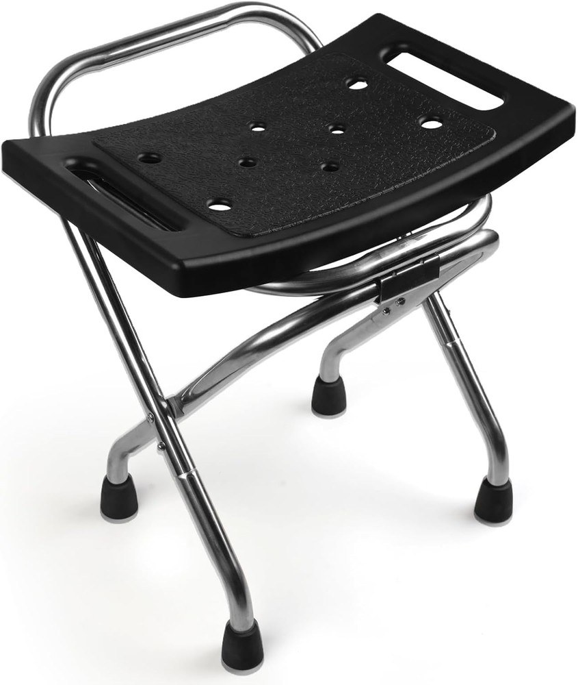 Folding Shower Seat, Stainless Eligible Shower Chair for Inside Shower, 400lbs