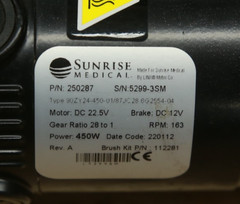 TESTED PAIR 3-Lug Motors for Quickie Q300M Q500M Q700M Power Chair 250287 250286