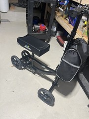 Aojin Knee Scooter 300lbs Capacity 13″ Big PU Seat With Shock Absorber WB-2201