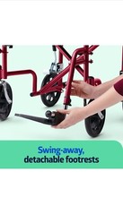 Medline MDS808200BAR Transport Wheelchair