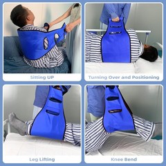 Transfer Sling Gait Belt -Elderly Disabled Patient Care w Handles Strong Support