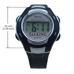 VISIOYO English Talking Watch Digital Sports Watch with Alarm 697TE