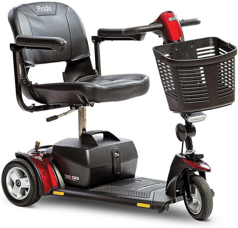 Pride Go-Go Elite Traveller plus 3-Wheel Travel Scooter W/ Avail Ext Warr
