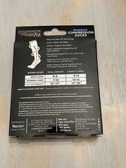 NEW Copper Fit EASY ON OFF Technology Energy COMPRESSION SOCKS L/XL Unisex