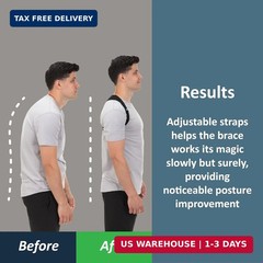 ComfyBrace Posture Corrector-Back Brace for Men and Women- Fully Adjustable Stra