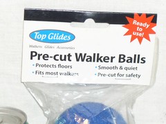 SEALED NEW FLOOR PROTECTOR Top Glides Pre-cut Walker Balls Tennis Ball Dark Blue