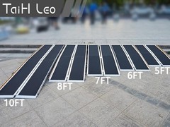 10ft Non-Slip Aluminum Wheelchair Ramp with Support Legs