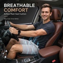 New Summer Cooling Ventilated Big Air Mesh Seat Cushion Pad for Car,Universal…