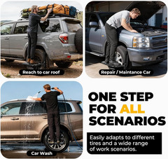 Adjustable Folding Tire Step for Trucks, SUVs & RVs – Non-Slip, 330 Lbs Capacity