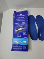 Powerstep Original Blue Full Length Insoles Men’s 3-3.5 Women’s 5-5.5 Box Damage
