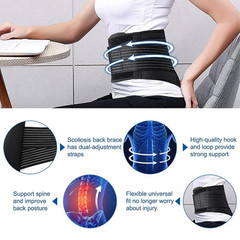 Adjustable Lower Back Brace Lumbar Support Waist Belt For Men Women Pain Relief