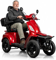 Heavy Duty 4-Wheel Mobility Scooter for Adults & Seniors, 1000W Motor 500 Lbs Ca