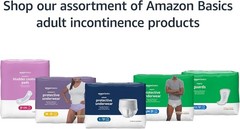 Amazon Basics 104 Pack Guards White Men’s Incontinence Guards