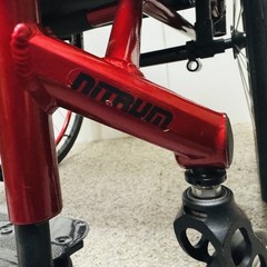 Quickie Nitrum Ultralight Manual Wheelchair Rigid Red Frame 300 lb