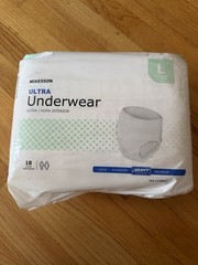 McKesson Ultra Adult Underwear Pull-On Large Heavy Absorbency 1 Box 4 Count NEW