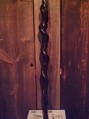 brass HAME handle walking stick cane vine spiraled shaft custom made in the USA