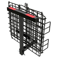 Folding Rear Basket Accessory For Mobility Scooters Power Chairs w/Hitch Receive
