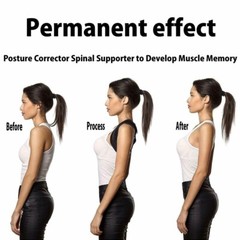 Back Support Brace Posture Corrector Spine Training Harness – Chest size 25-50in