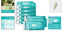 Gentle Flushable Wipes 336 Count | Aloe & Vitamin E for Ultimate Cleanliness