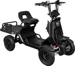 500/1000W Electric Mobility Scooter for Adults with Cargo Platform All Terrain