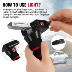Car Armrest Portable Handle Help Get In & Out of Car Window Breaker Seatbelt NEW