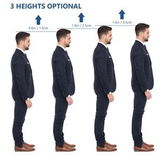 AOMIG Height Increase Insoles 2.5cm Unisex Invisible Heel Lift Inserts Half Incr