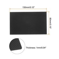 4Pcs Shoe Sole Protector 5.12″x3.15″ Shoe Bottom Grip Pads for High-Heels Black