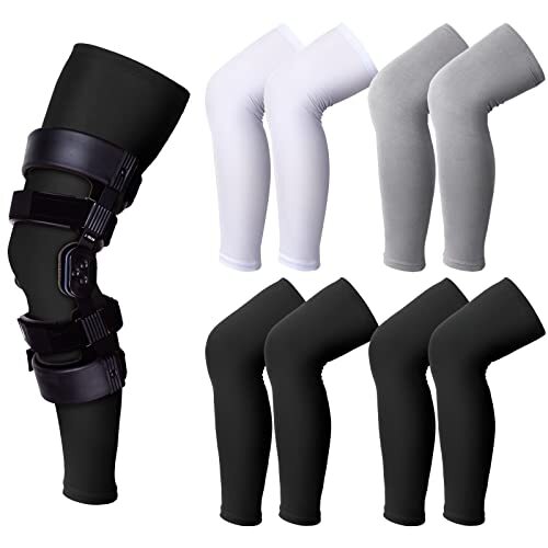 8 Pcs Knee Brace Undersleeve Knee Sleeve for Under Brace Closed Patella Knee …