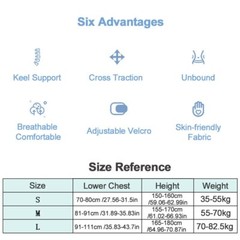 Invisible Chest Back Corrector Scoliosis Posture Brace Support Therapy
