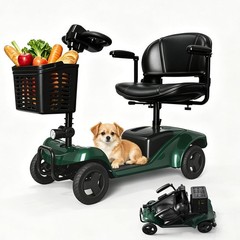 Mobility Scooter,4 Wheel Mobility Scooter,15 Miles Range,300LBS