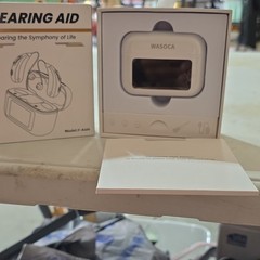 WASOCA F-Aid4 Rechargeable BTE Hearing Aid Set White w/Charging Case CE