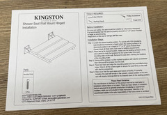 Kingston Brass KBSS1916 Chaise Wall Mount Folding – Brushed Nickel *READ*