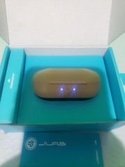 JLab Hear OTC Hearing Aids & Bluetooth Earbuds 4 Preset Hearing Modes Beige Open