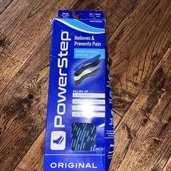 Powerstep Full Length Orthotic Arch Heel Support Original Size D Men 7 Women 9